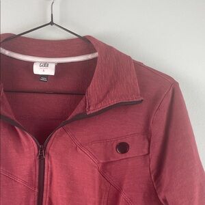 Cabi Red Active Wear Jacket Size S